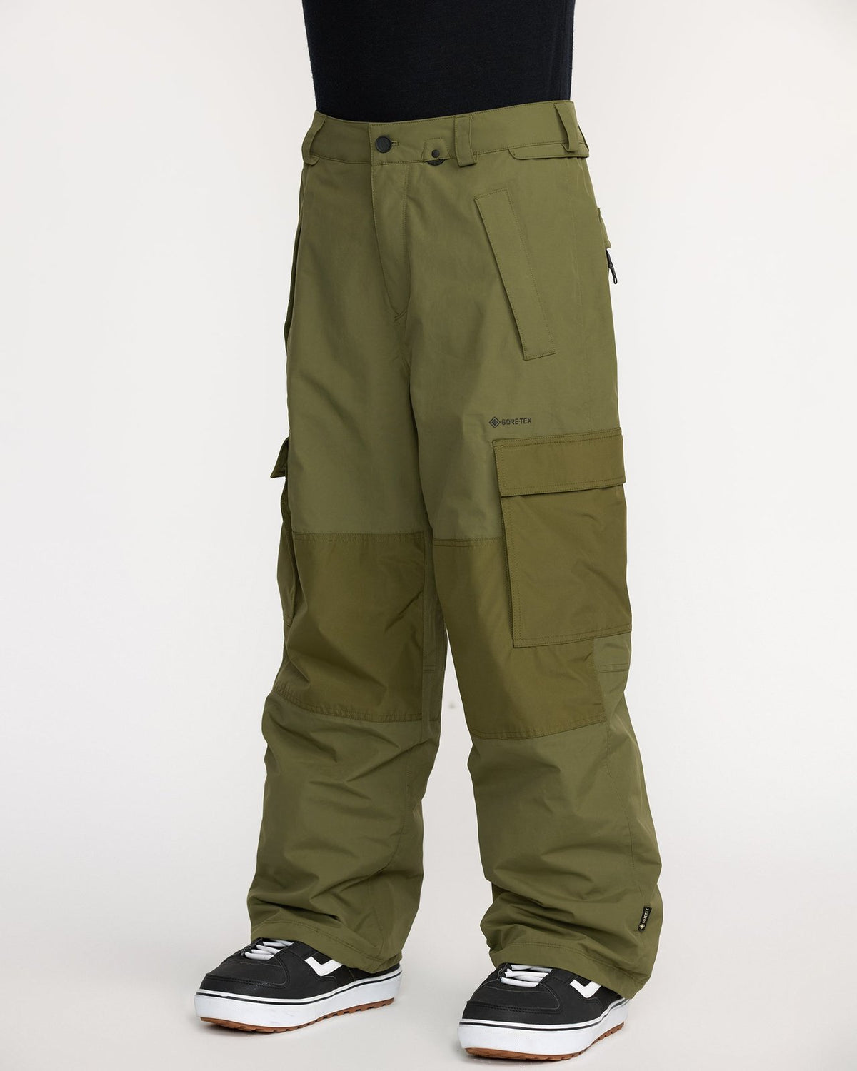 Mens Longo Gore-Tex Pant Dark Olive - Image 11