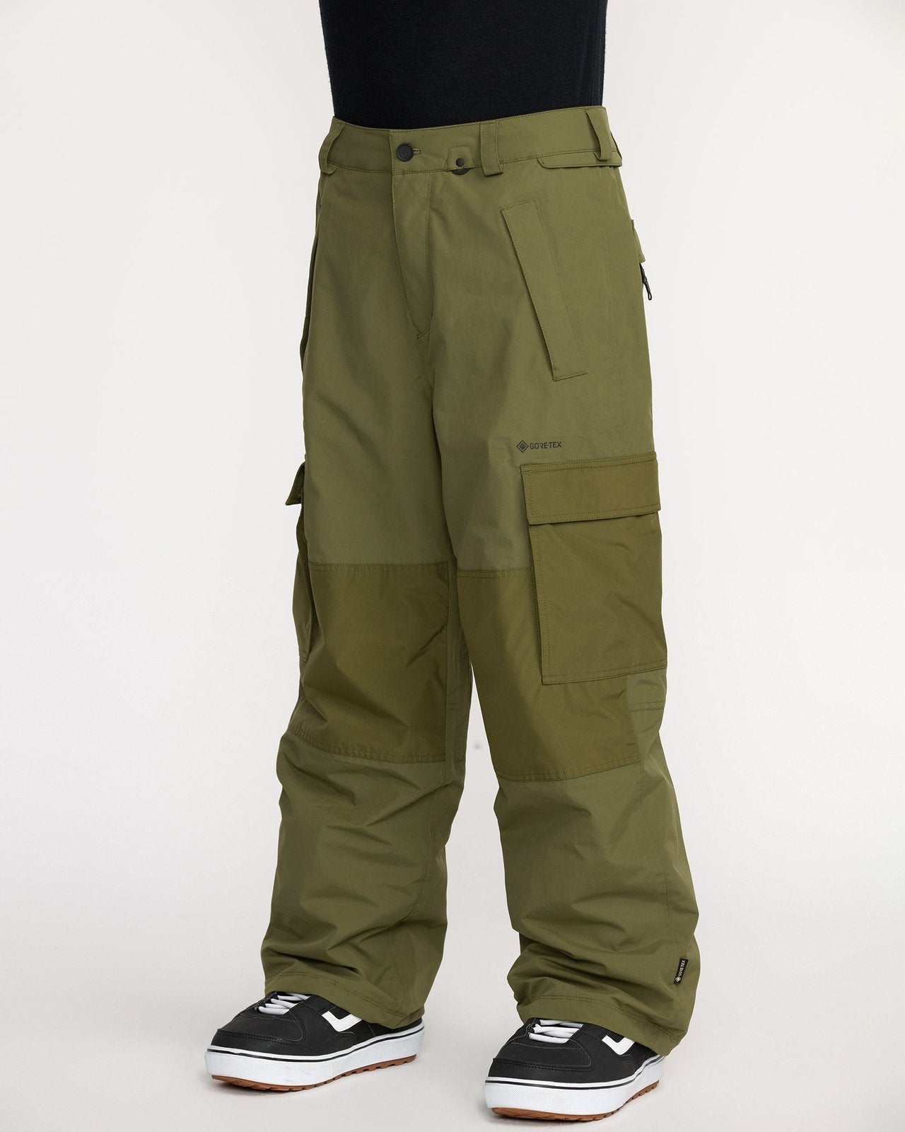 Mens Longo Gore-Tex Pant Dark Olive - Image 11
