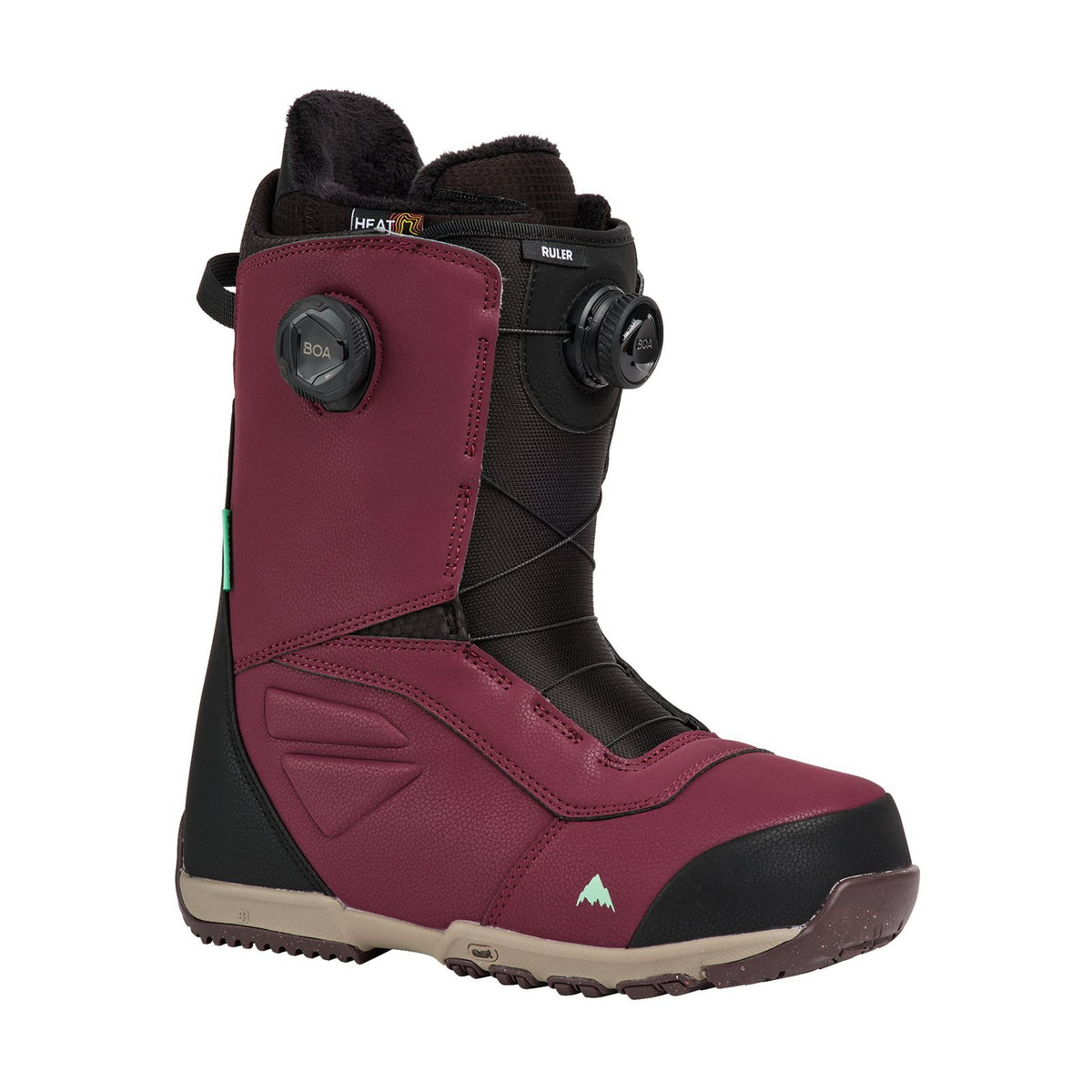 Mens Ruler BOA Snowboard Boots Rum Raisin - Image 11