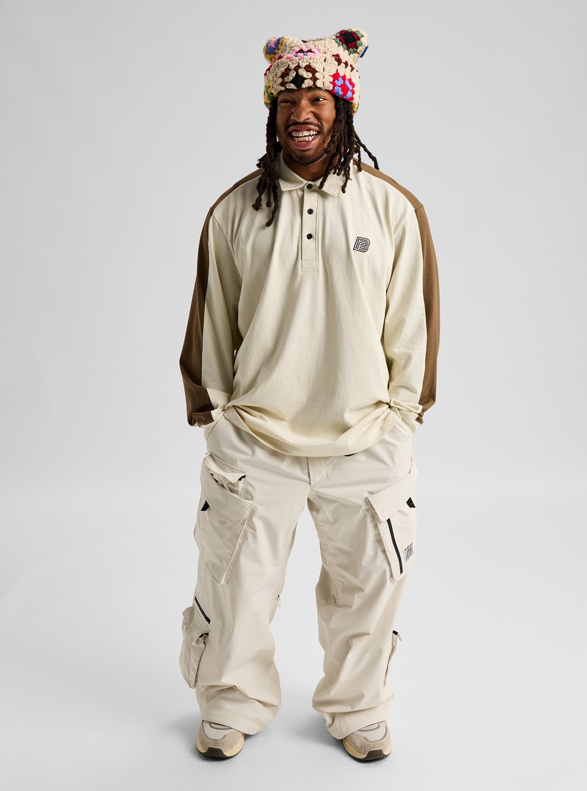 Mens Rugby Shirt Lunar Sand/Earth Ship Brown - Image 12