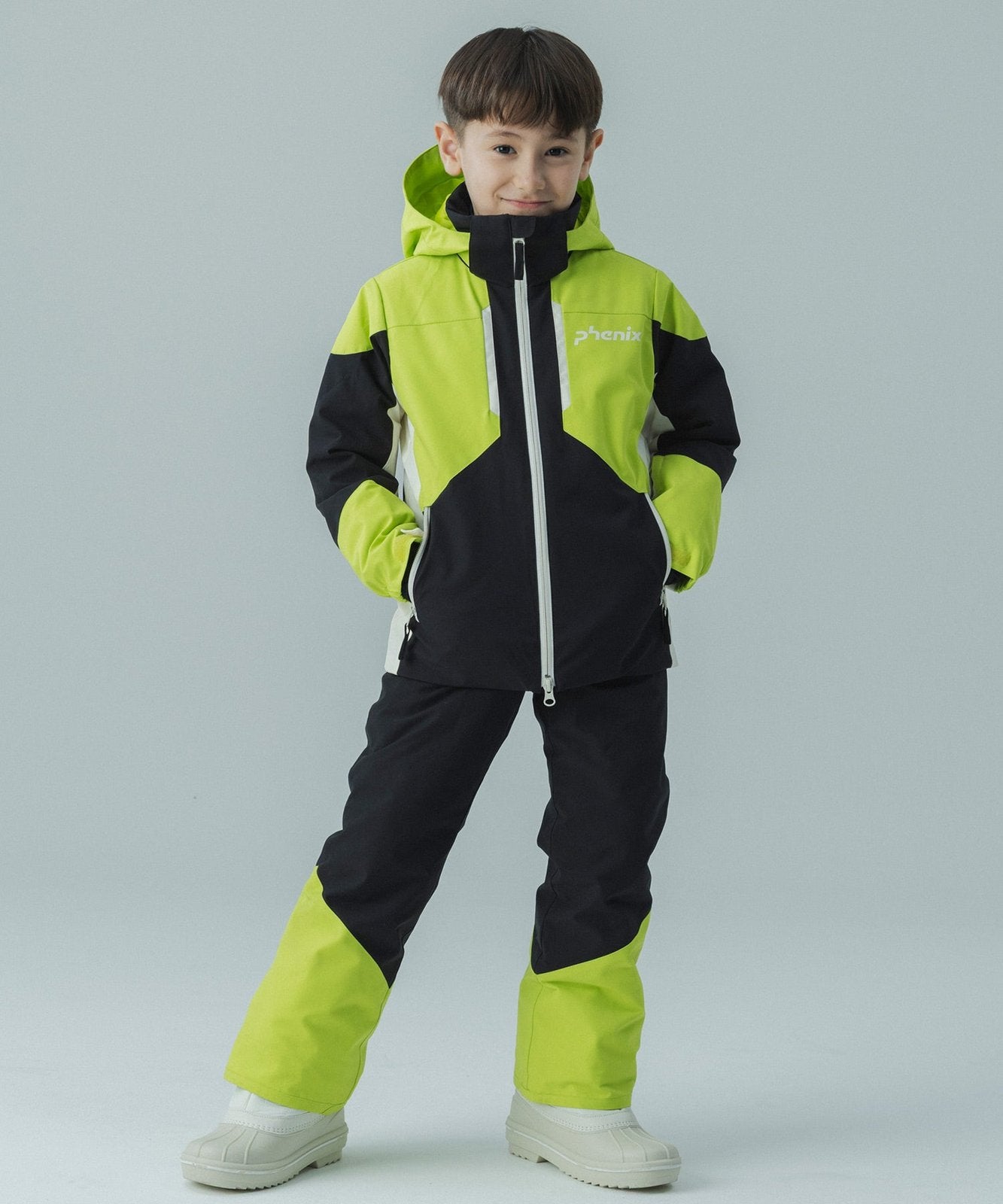 Kids Snow Rush Jr Two-Piece Yellow / Green - Image 12
