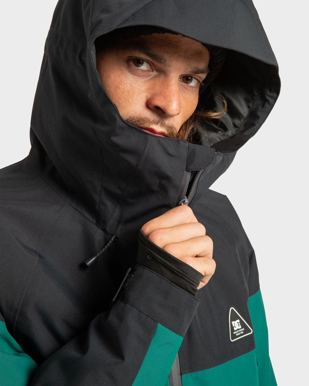 Mens Intel 30K Snow Jacket Black / Deep Teal - Image 12