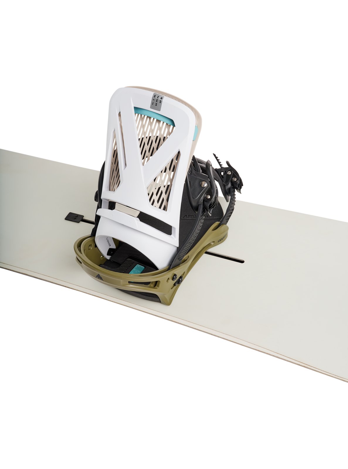 Mens Genesis Re:Flex Snowboard Bindings White / Dried Moss - Image 12