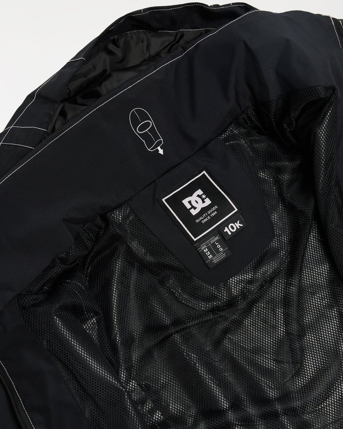 Mens Trackstar 10K Snow Jacket Black - Image 12