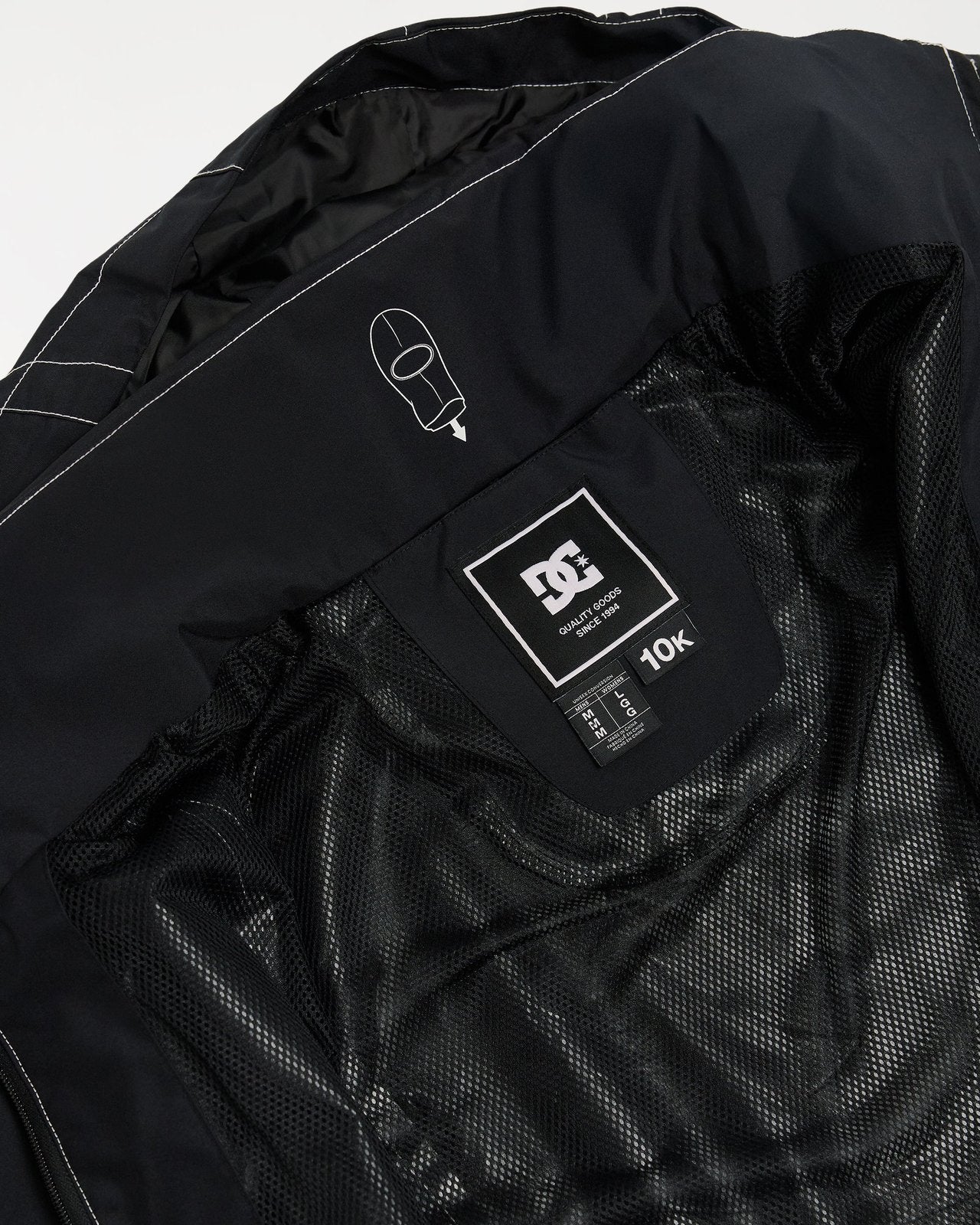 Mens Trackstar 10K Snow Jacket Black - Image 12