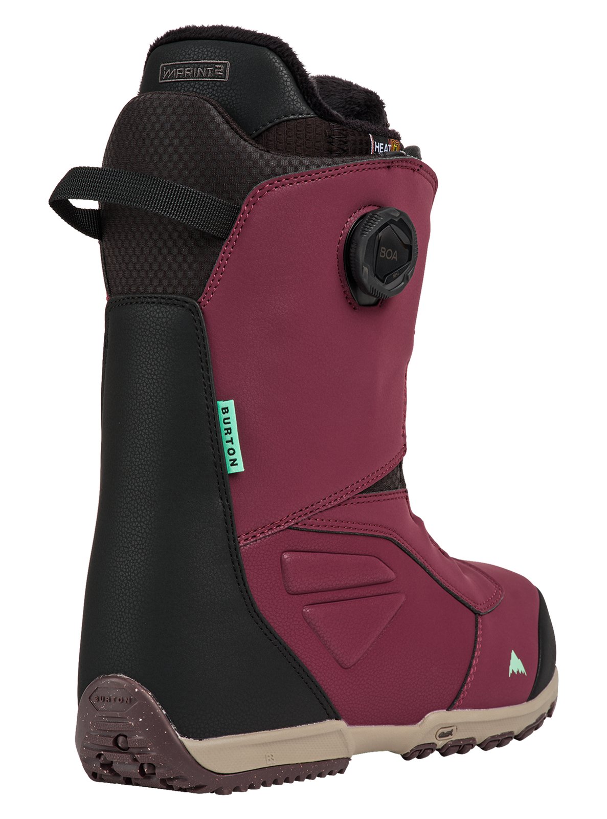 Mens Ruler BOA Snowboard Boots Rum Raisin - Image 12