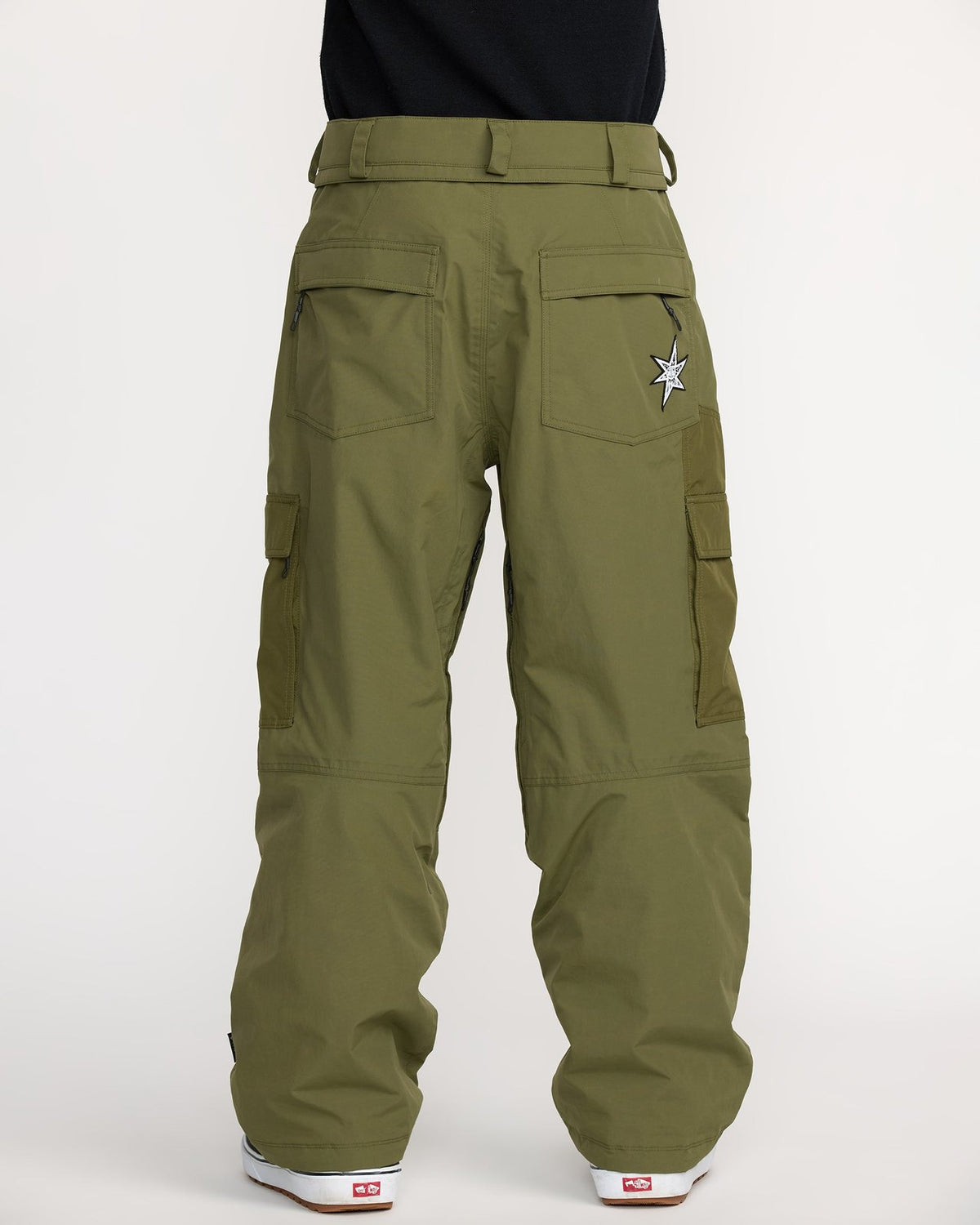 Mens Longo Gore-Tex Pant Dark Olive - Image 12