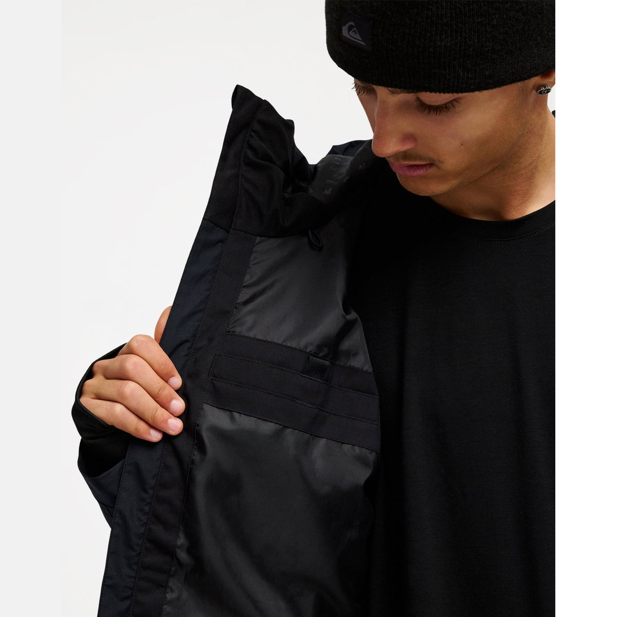 Mens Mission Gore-Tex Snow Jacket True Black - Image 13