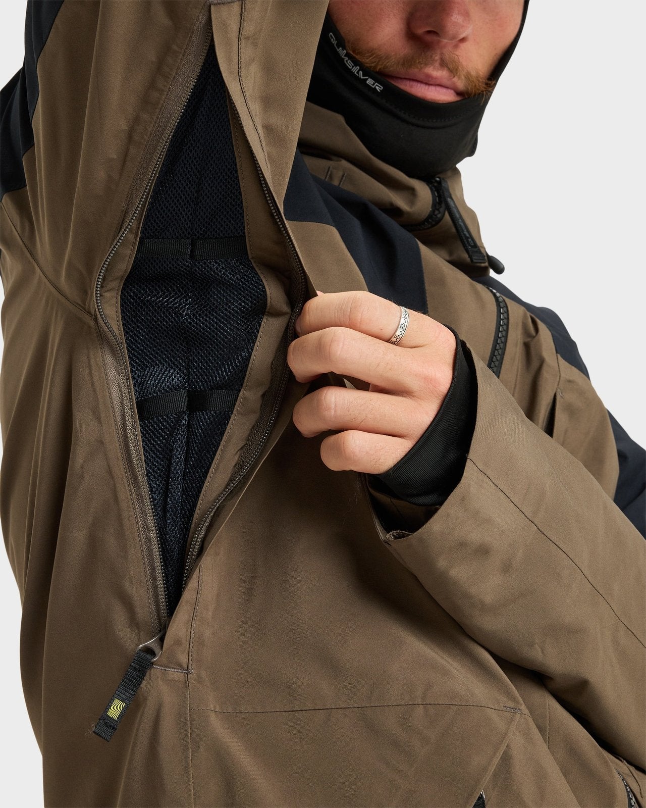 Mens Forever Stretch Gore-Tex Snow Jacket Canteen - Image 13