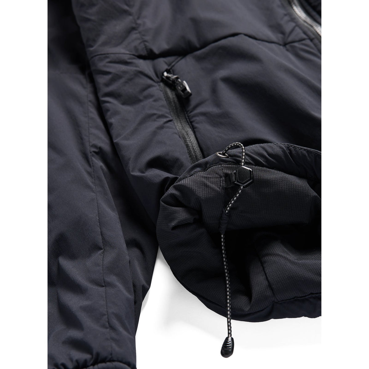 Womens [Ak] Helium Hooded Stretch Insulated Jacket True Black - Image 4