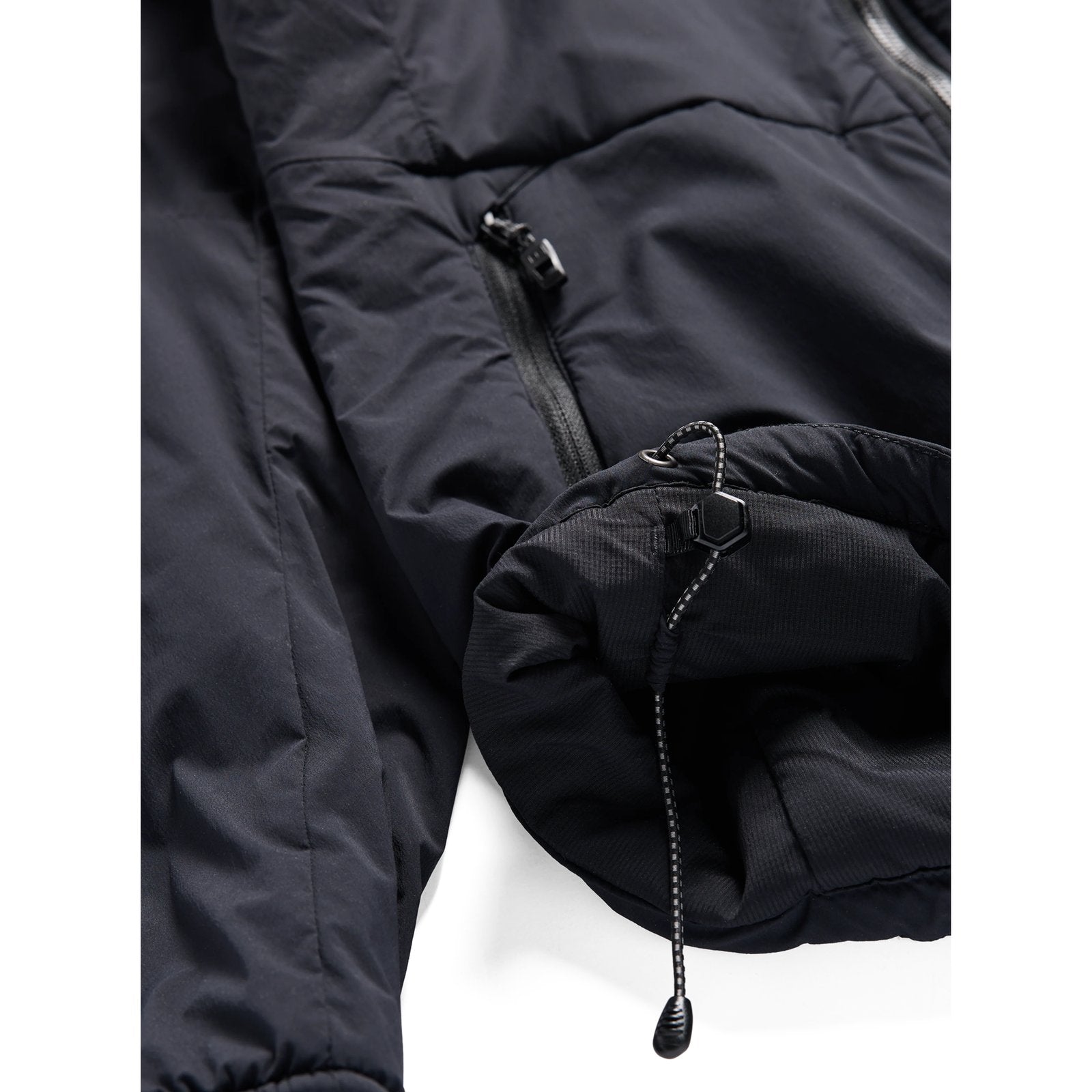Womens [Ak] Helium Hooded Stretch Insulated Jacket True Black - Image 4