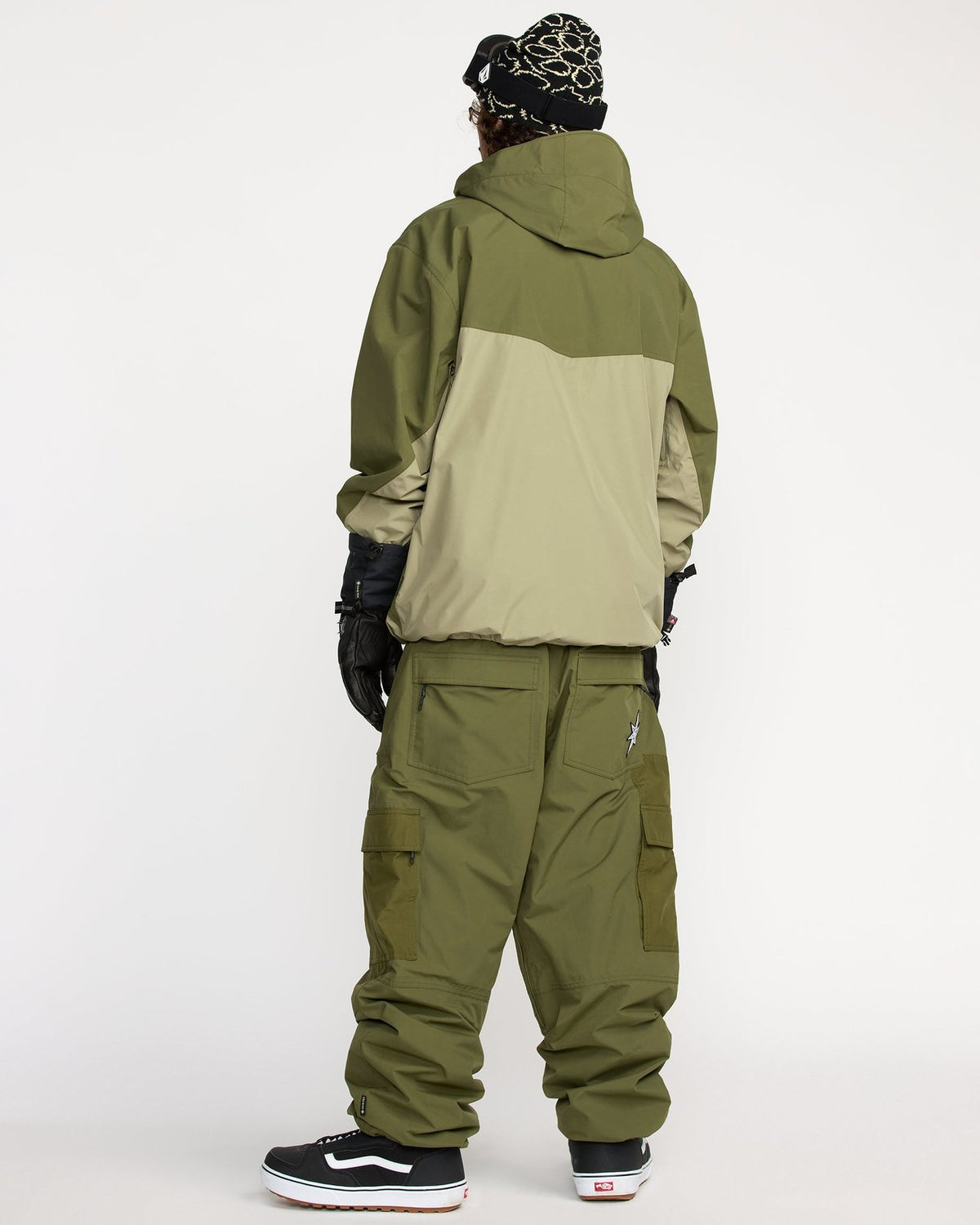 Mens Longo Gore-Tex Jacket Dark Olive - Image 13