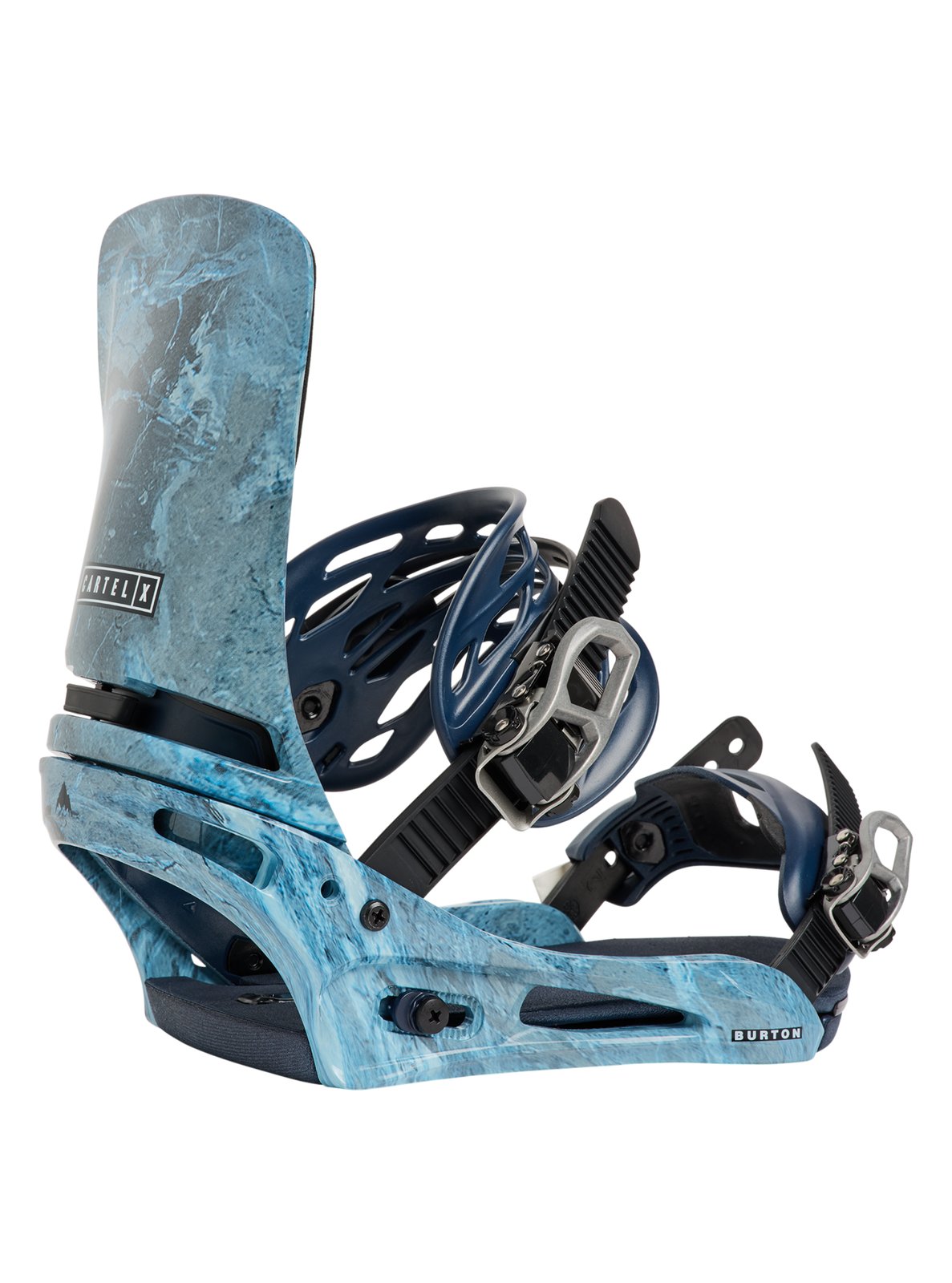 Mens Cartel X Re:Flex Snowboard Bindings Marbled Stone - Image 13