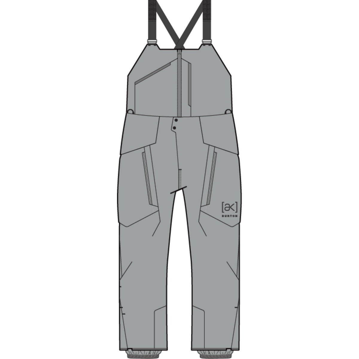 Mens [Ak] Cyclic Gore-Tex 2L Bib Pants Apparition Gray - Image 14