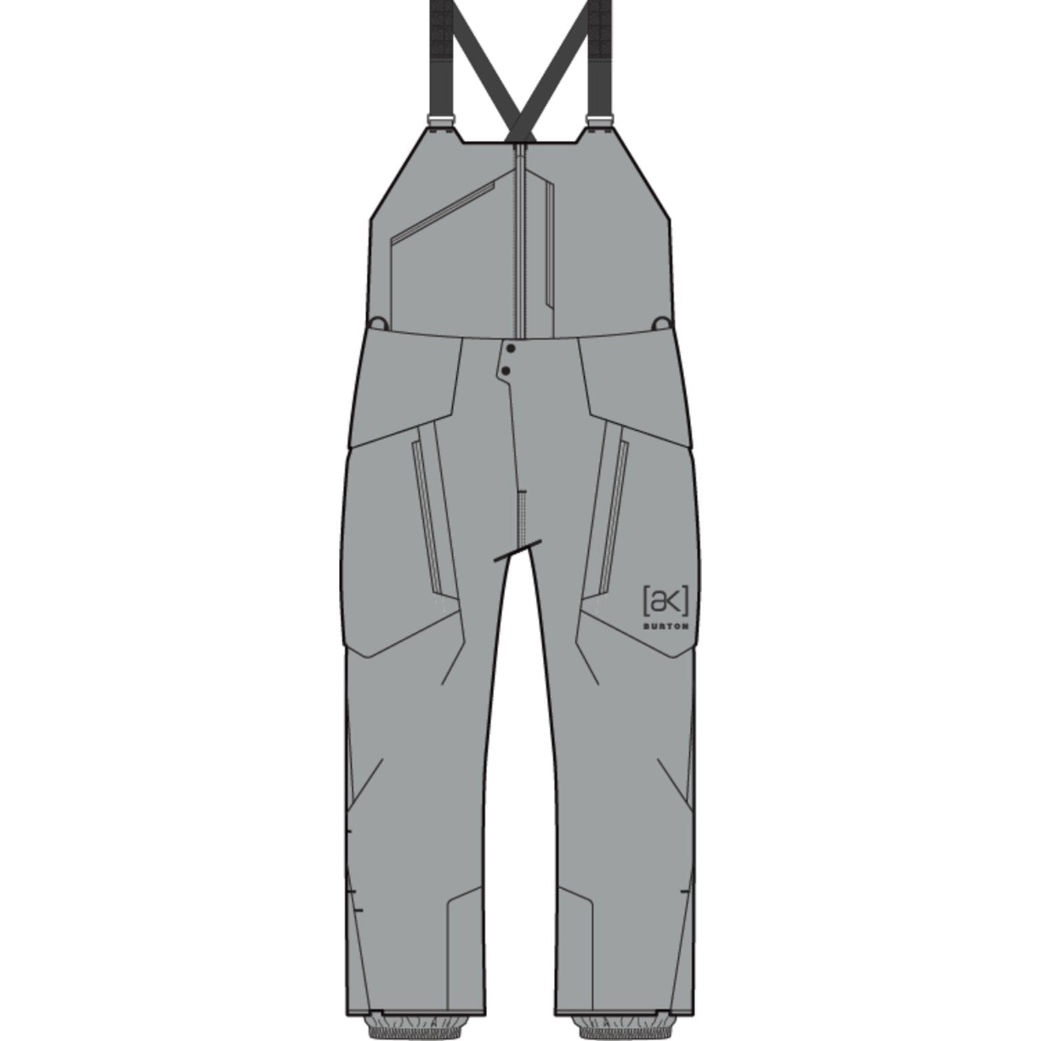 Mens [Ak] Cyclic Gore-Tex 2L Bib Pants Apparition Gray - Image 14