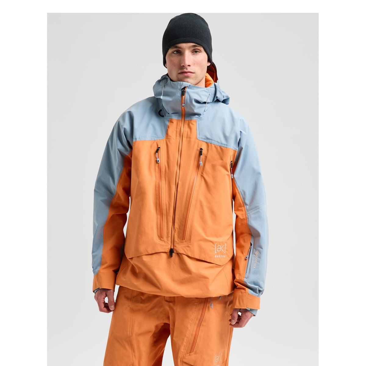 Mens [Ak] Cyclic Gore-Tex 2L Anorak Airstream Blue / Goldfish Orange - Image 14