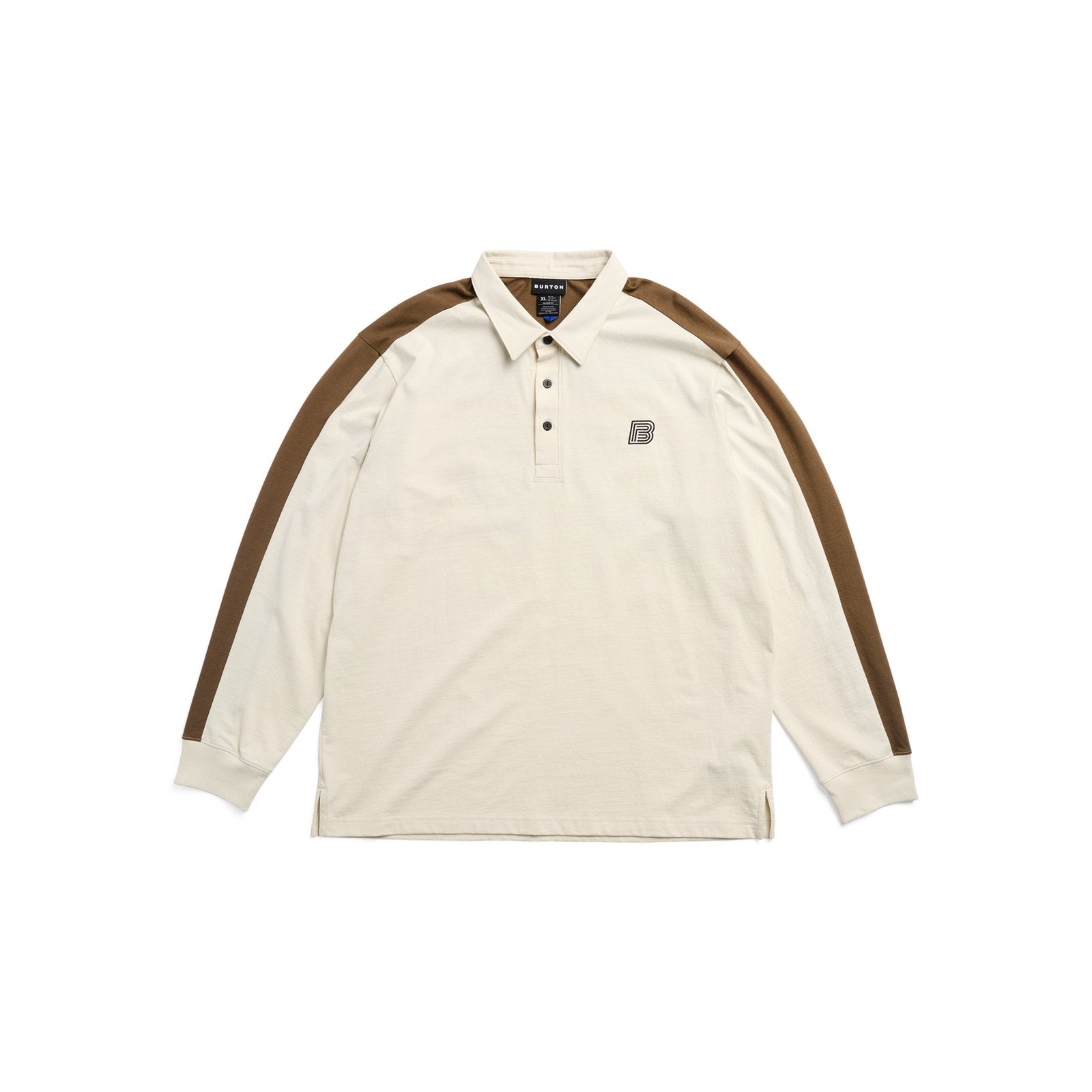 Mens Rugby Shirt Lunar Sand/Earth Ship Brown - Image 14