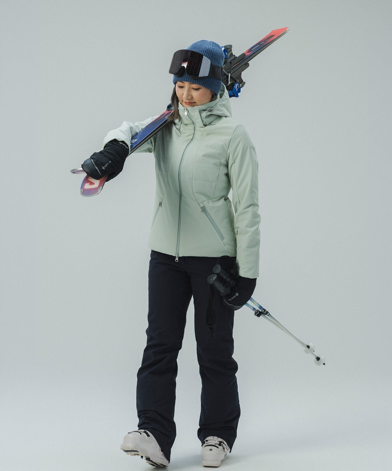 Womens Soft Frame Jacket Mist Green - Image 14