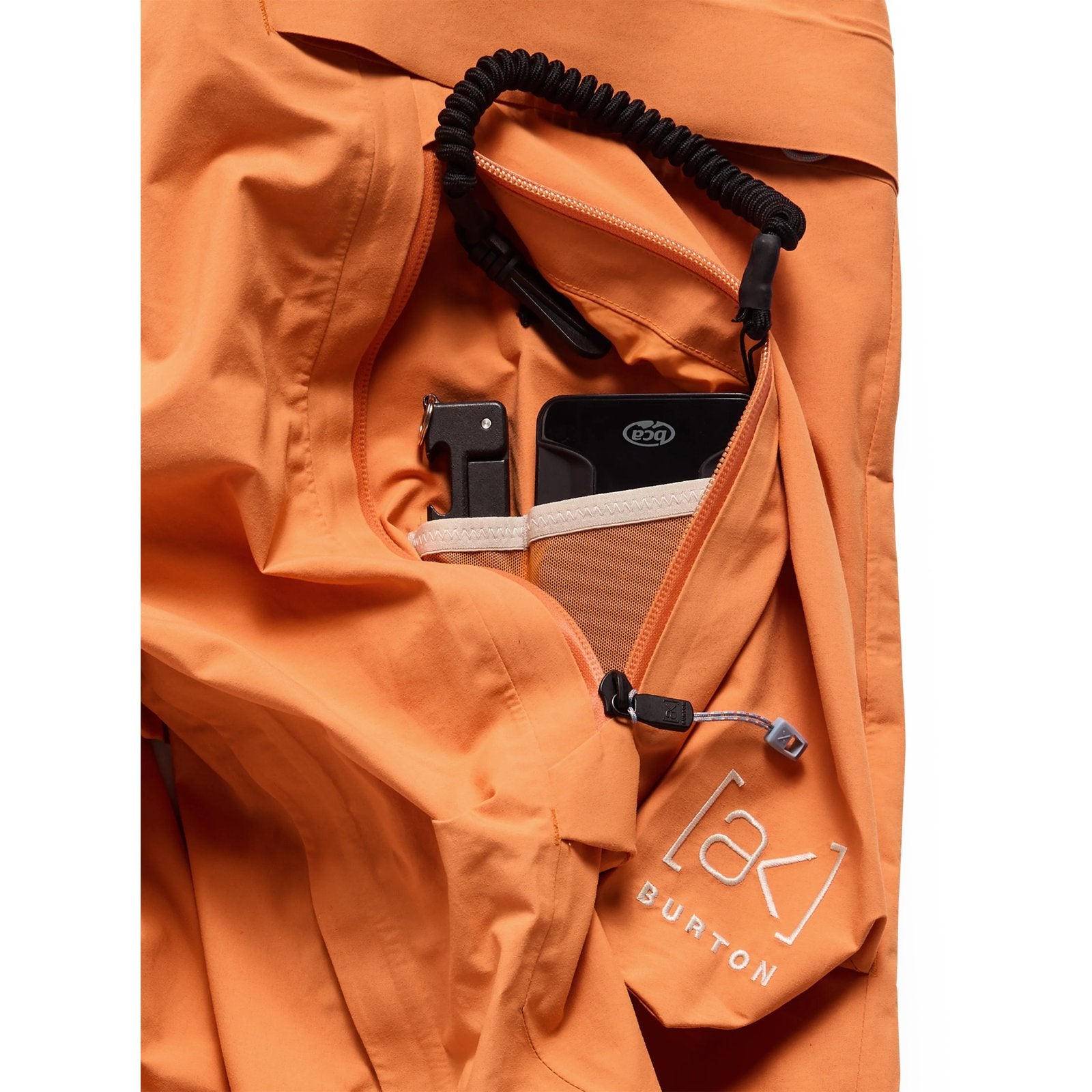 Mens [Ak] Cyclic Gore-Tex 2L Bib Pants Goldfish Orange - Image 14