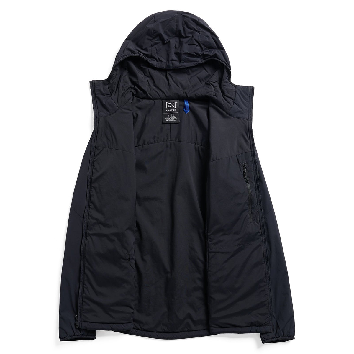 Womens [Ak] Helium Hooded Stretch Insulated Jacket True Black - Image 6