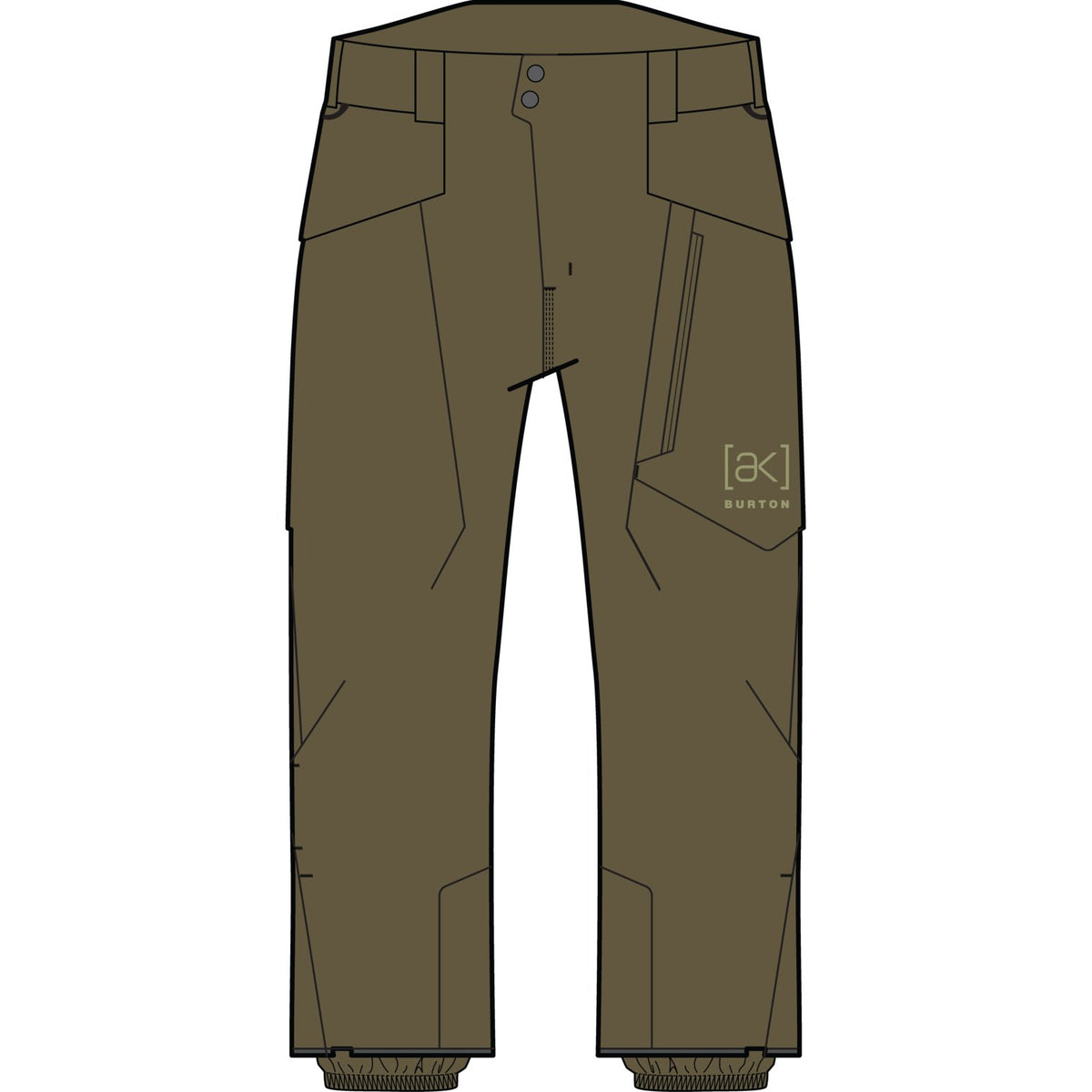 Mens [Ak] Cyclic Gore-Tex 2L Pants Dried Moss - Image 15