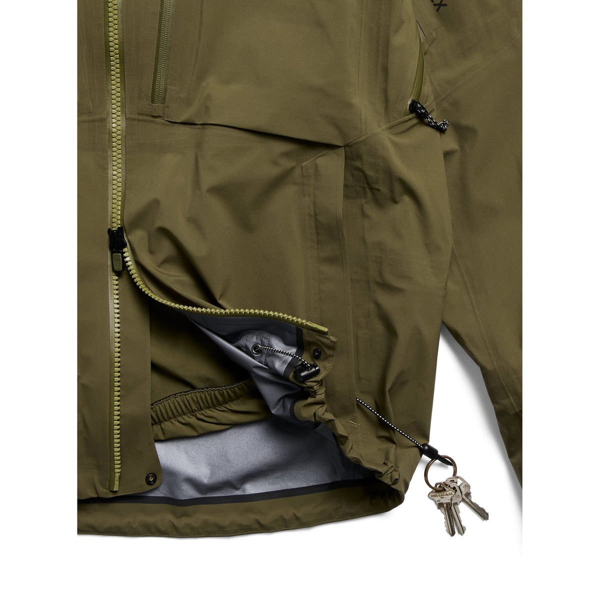 Mens [Ak] Hover Gore-Tex C-Knit 3L Stretch Jacket Dried Moss - Image 15