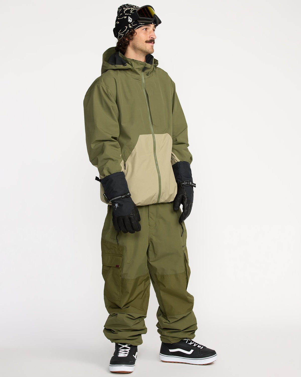 Mens Longo Gore-Tex Pant Dark Olive - Image 16