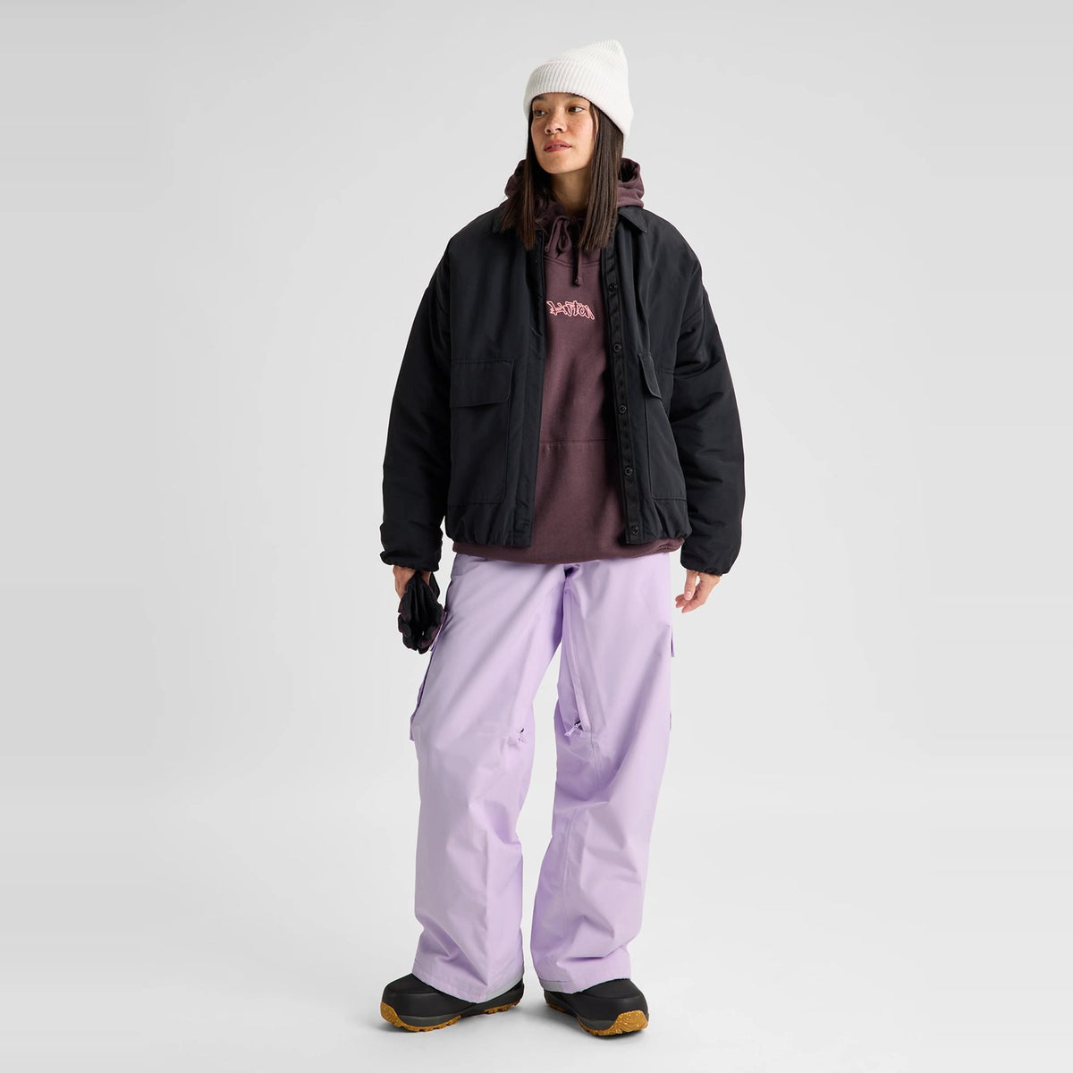 Womens Reserve 2L Baggy Pant Moondust Purple - Image 16