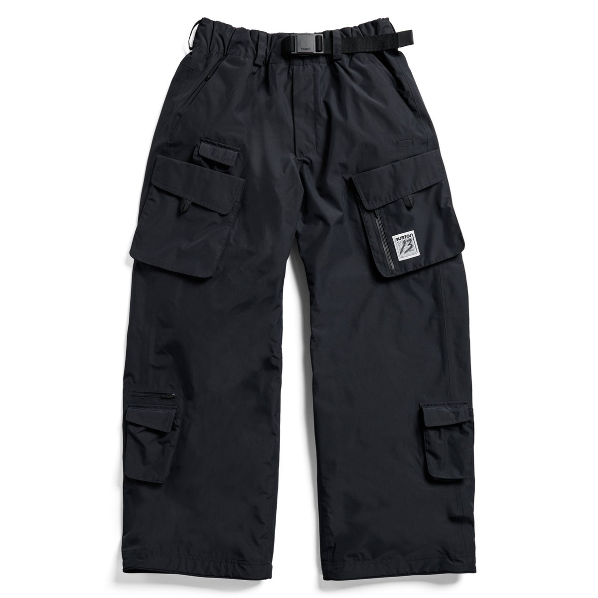Mens 2L Baggy Cargo Pants True Black - Image 16