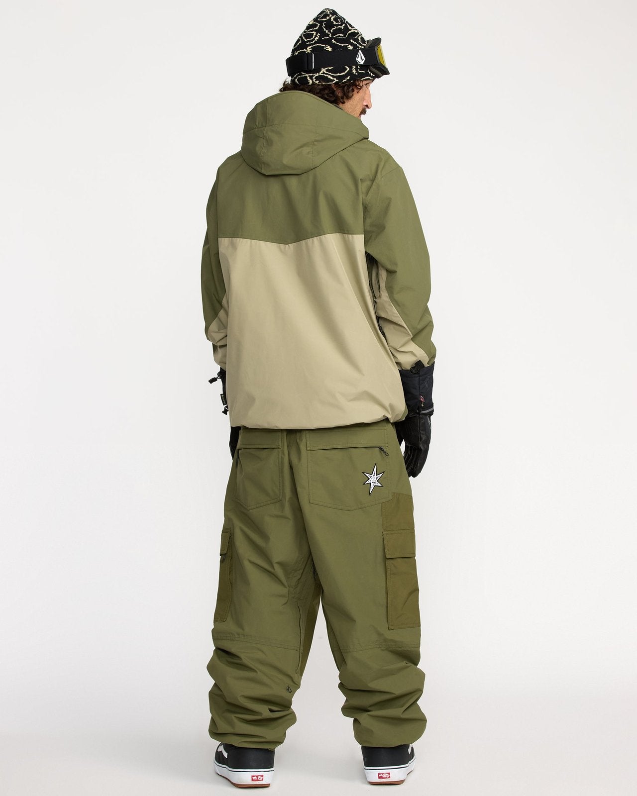 Mens Longo Gore-Tex Pant Dark Olive - Image 17