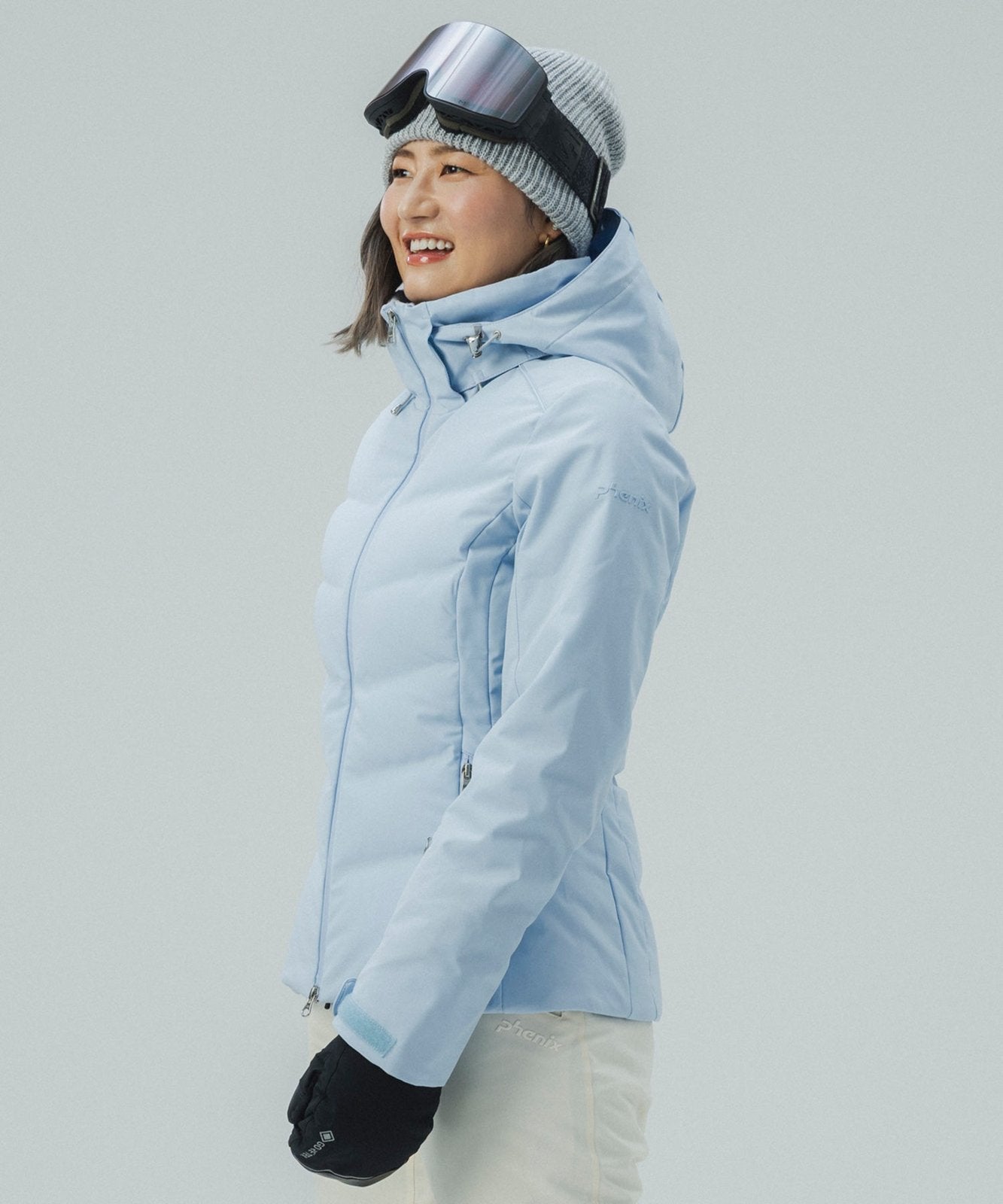 Womens Seamless Down Jacket Ice Blue - Image 17