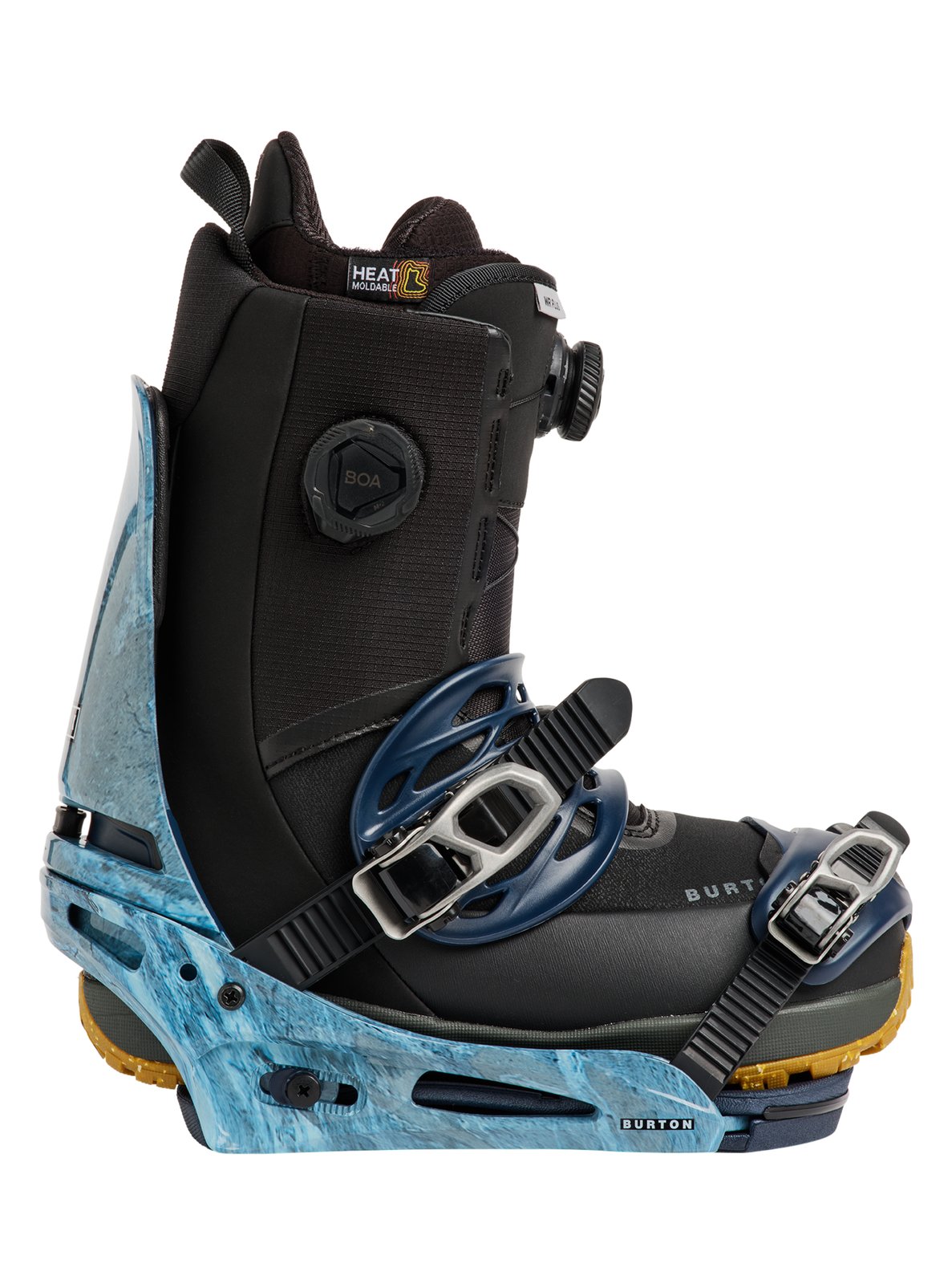 Mens Cartel X Re:Flex Snowboard Bindings Marbled Stone - Image 17