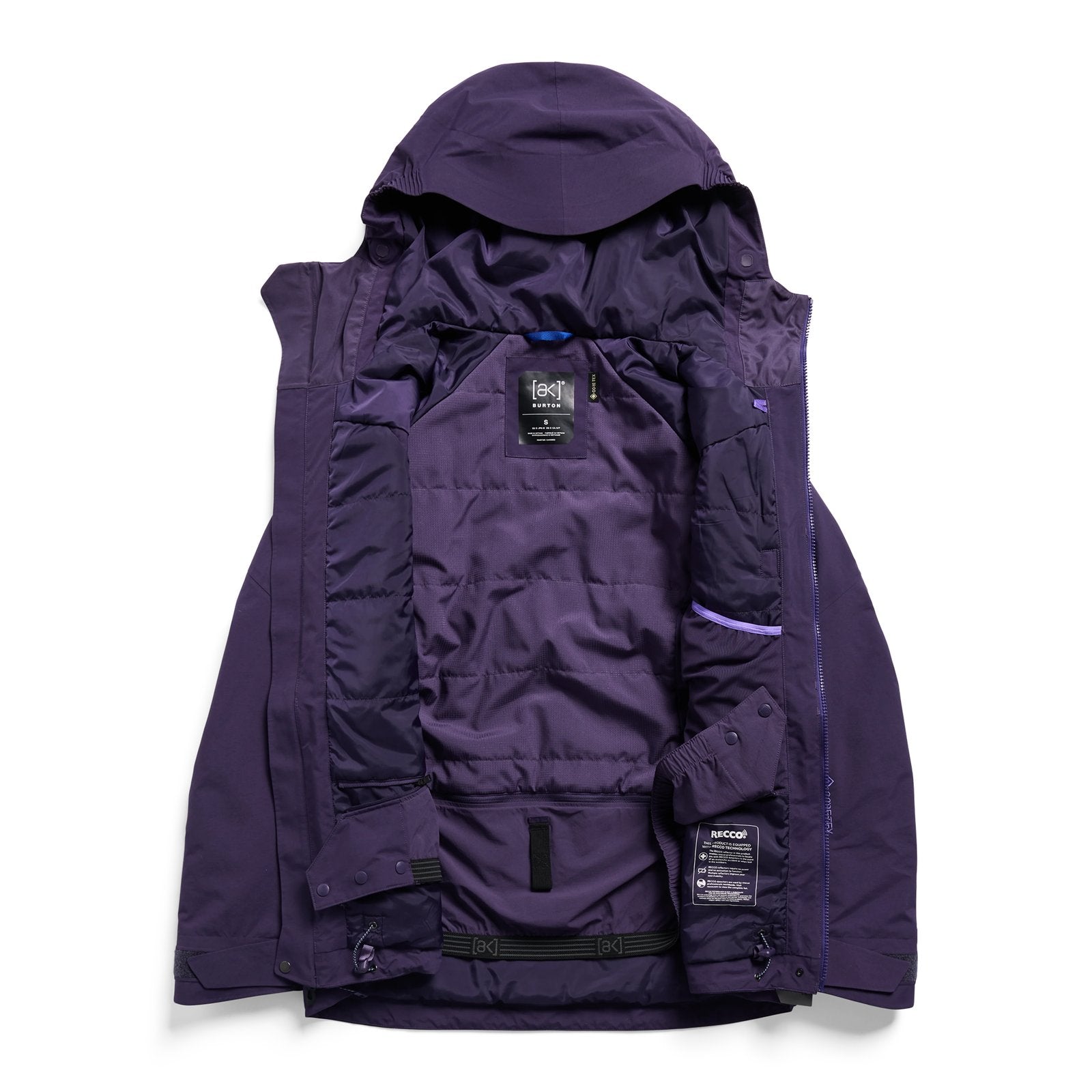 Womens [Ak] Swash Synthetic Insulated Gore-Tex 2L Jacket Nightshade Purple - Image 17