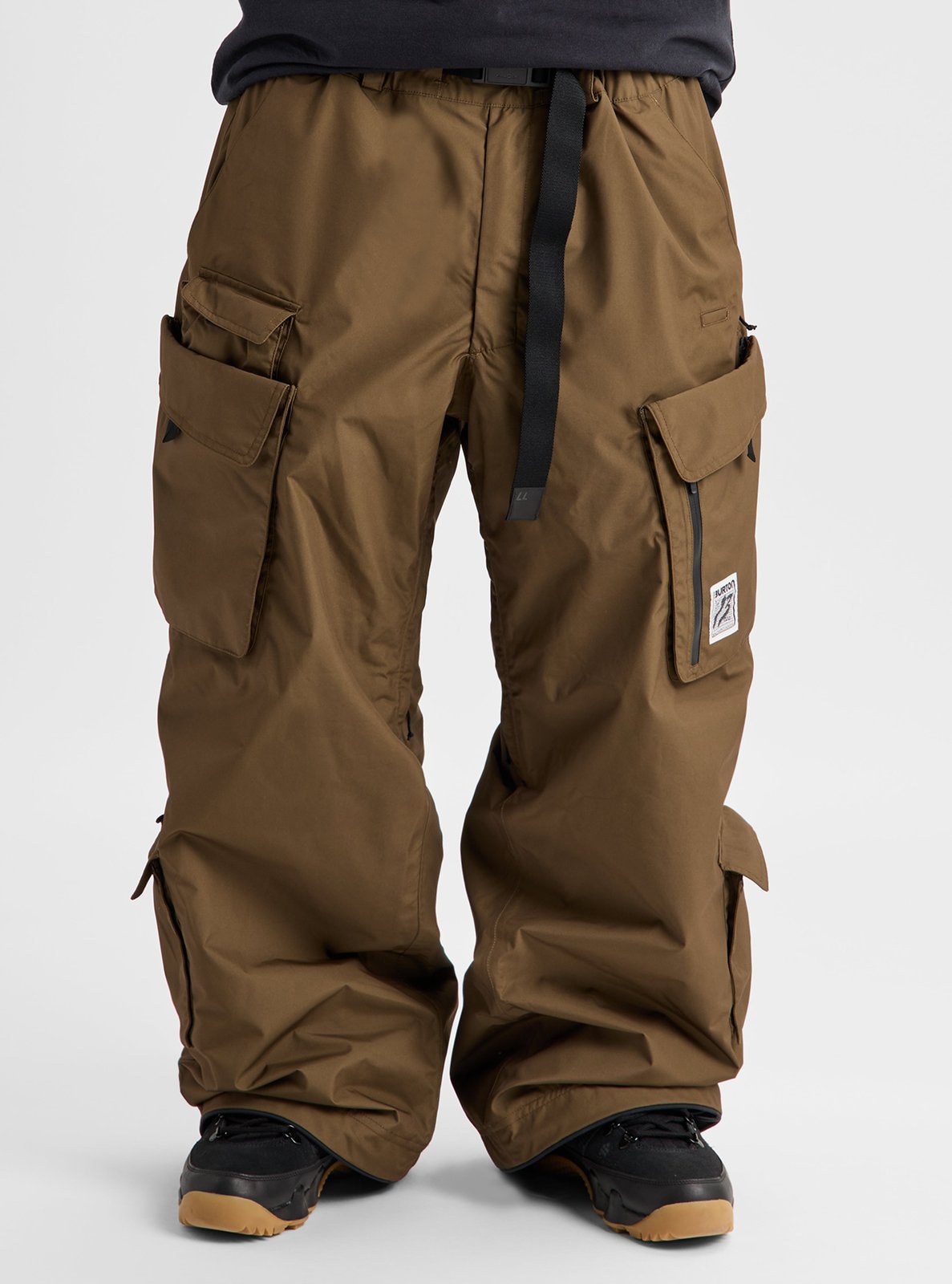 Mens 2L Baggy Cargo Pants Earth Ship Brown - Image 18