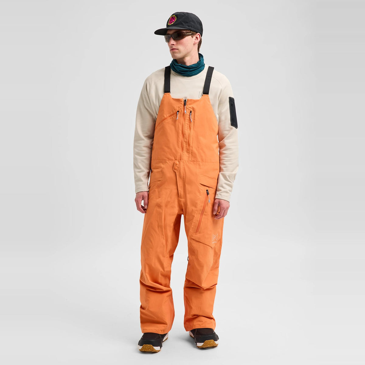 Mens [Ak] Cyclic Gore-Tex 2L Bib Pants Goldfish Orange - Image 18