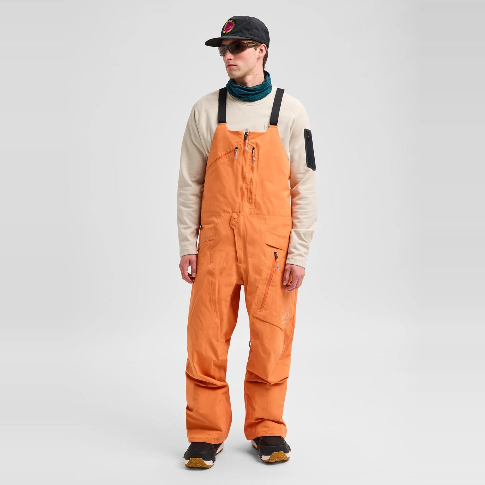 Mens [Ak] Cyclic Gore-Tex 2L Bib Pants Goldfish Orange - Image 18