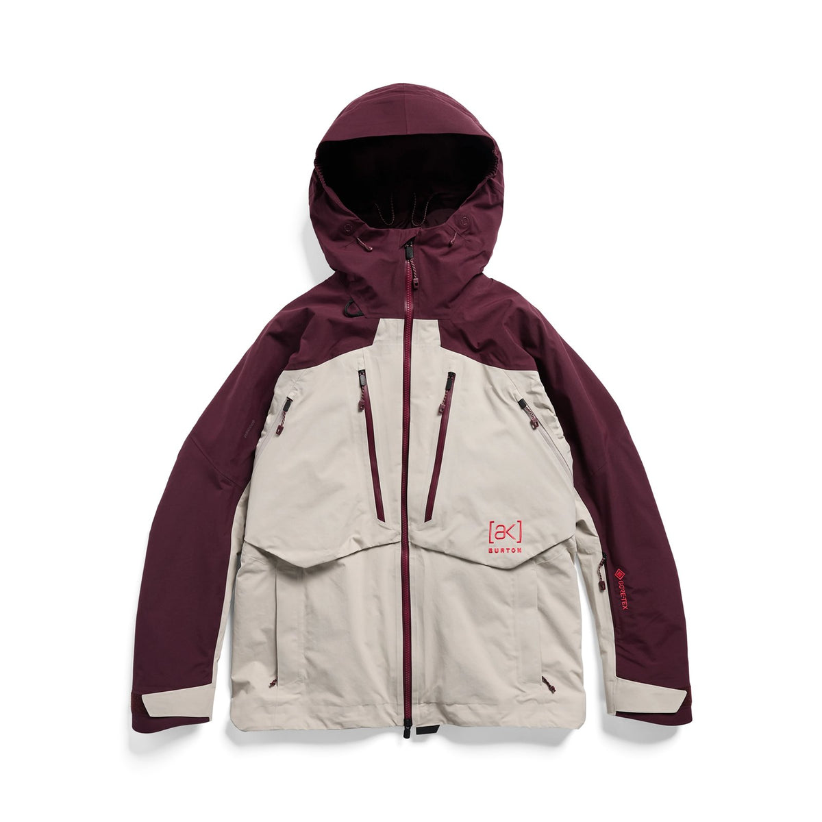 Womens [Ak] Swash Synthetic Insulated Gore-Tex 2L Jacket Rum Raisin / Chinchilla Gray - Image 19