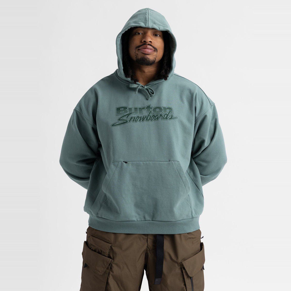 Mens Standard Pullover Hoodie Chillin` Grn - Image 1
