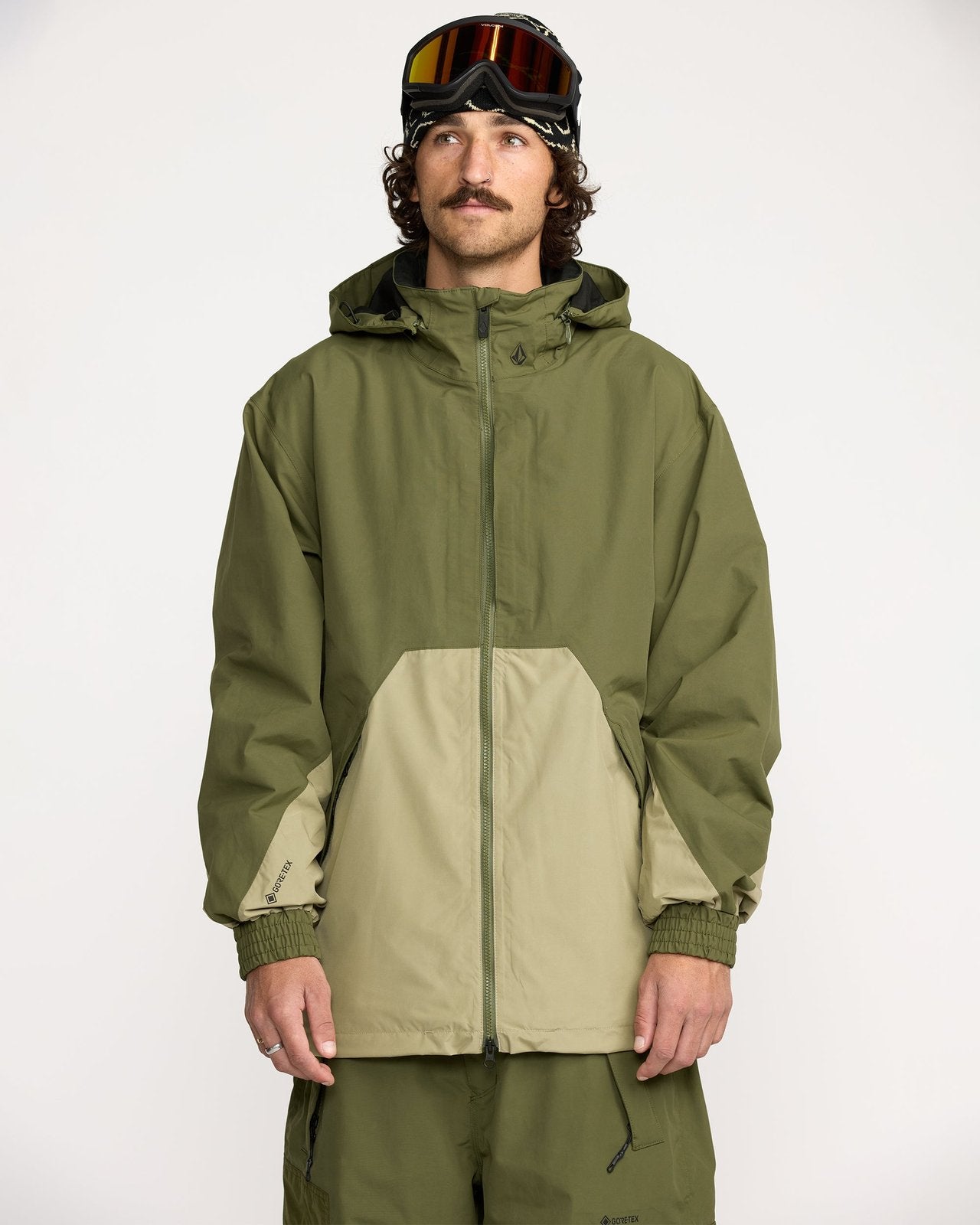 Mens Longo Gore-Tex Jacket Dark Olive - Image 1