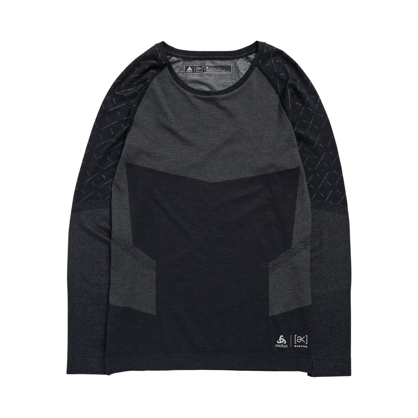 Mens [Ak] Slokar Crewneck Fleece True Black/Gray Cloud - Image 1