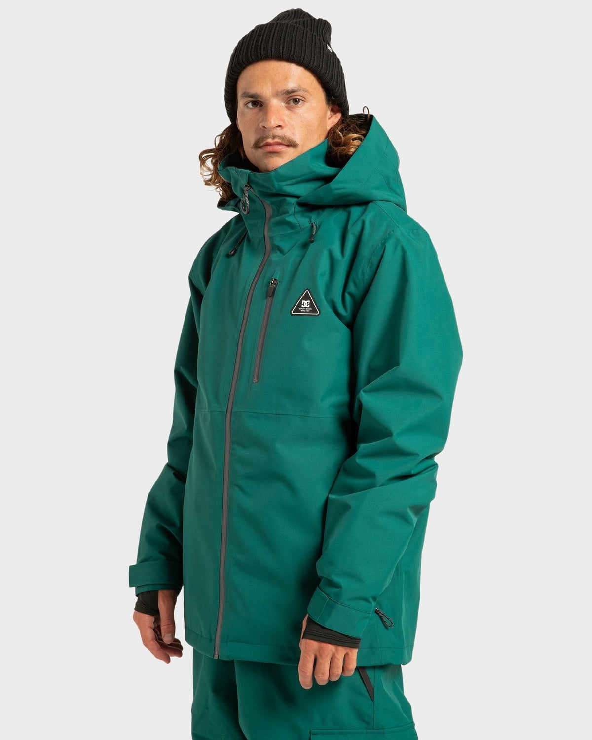 Mens Basis 30K Snowboard Jacket Deep Teal - Image 1