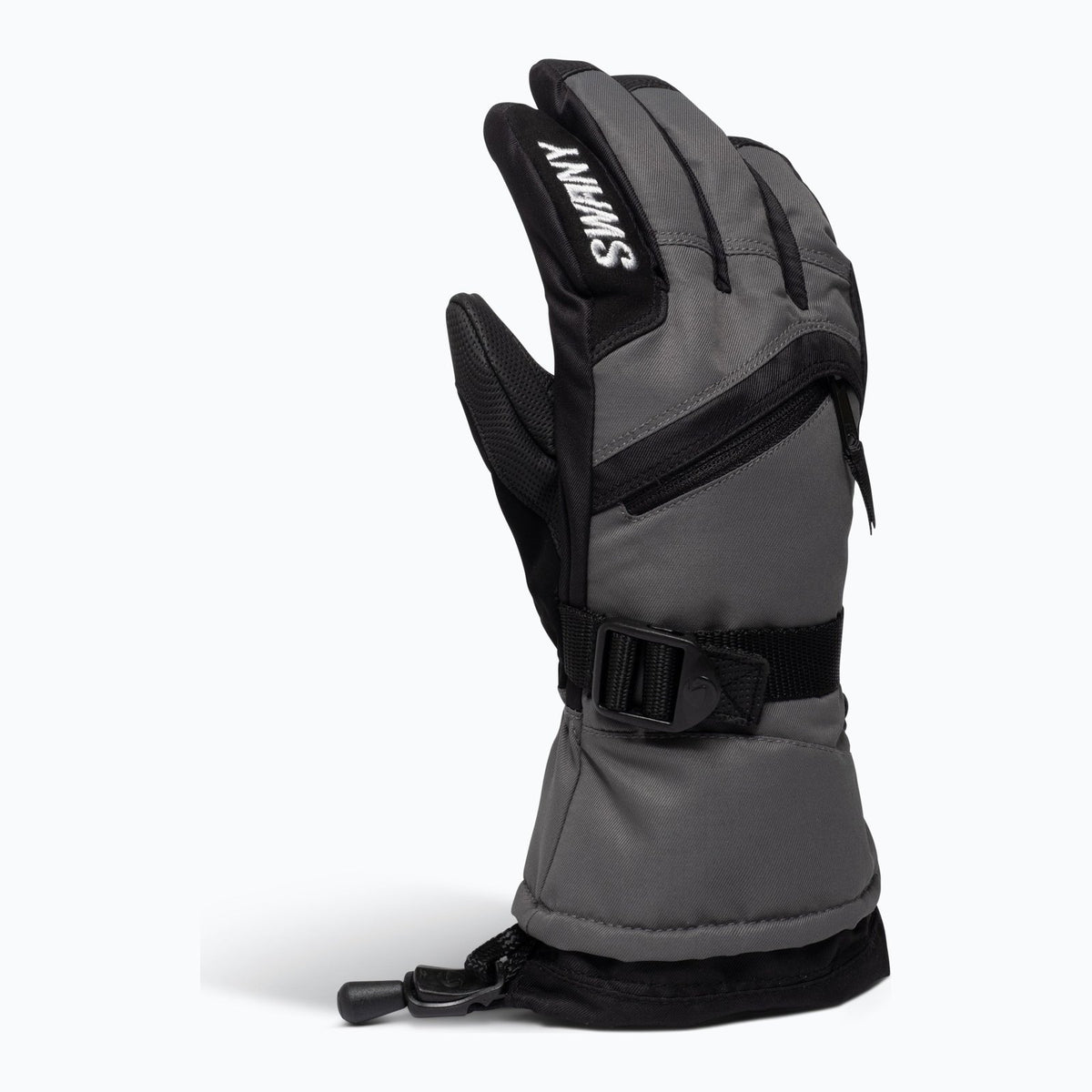 X-Over Jr Snow Gloves Grey / Black - Image 1