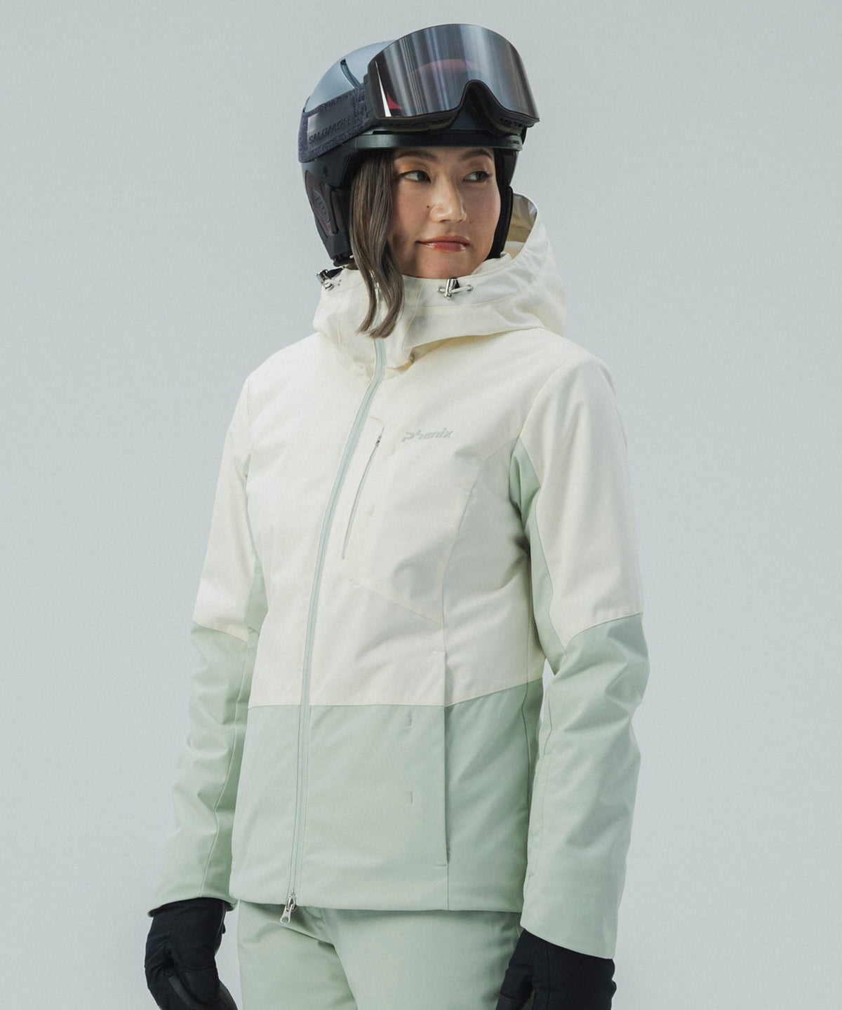 Womens Mist Layer Jacket Off White - Image 1