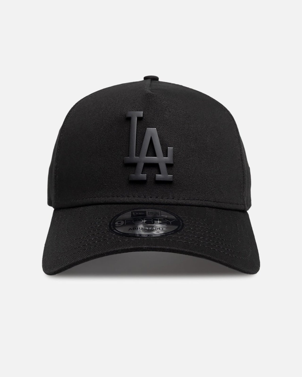 Los Angeles Dodgers 9FORTY A-Frame Snapback - Black Metal Badge - Image 1