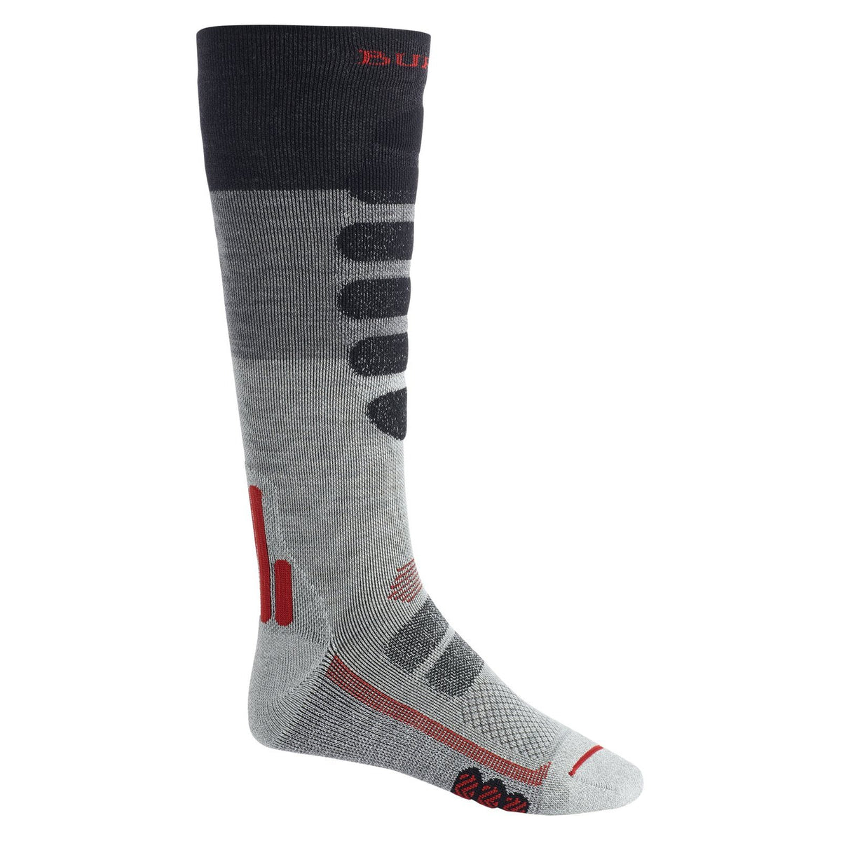 Mens Performance + Lightweight Compression Socks Gray Heather Block - Image 1