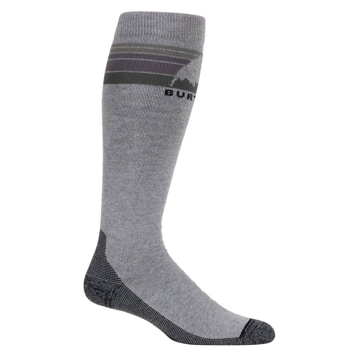 Mens Emblem Midweight Socks Gray Heather - Image 1
