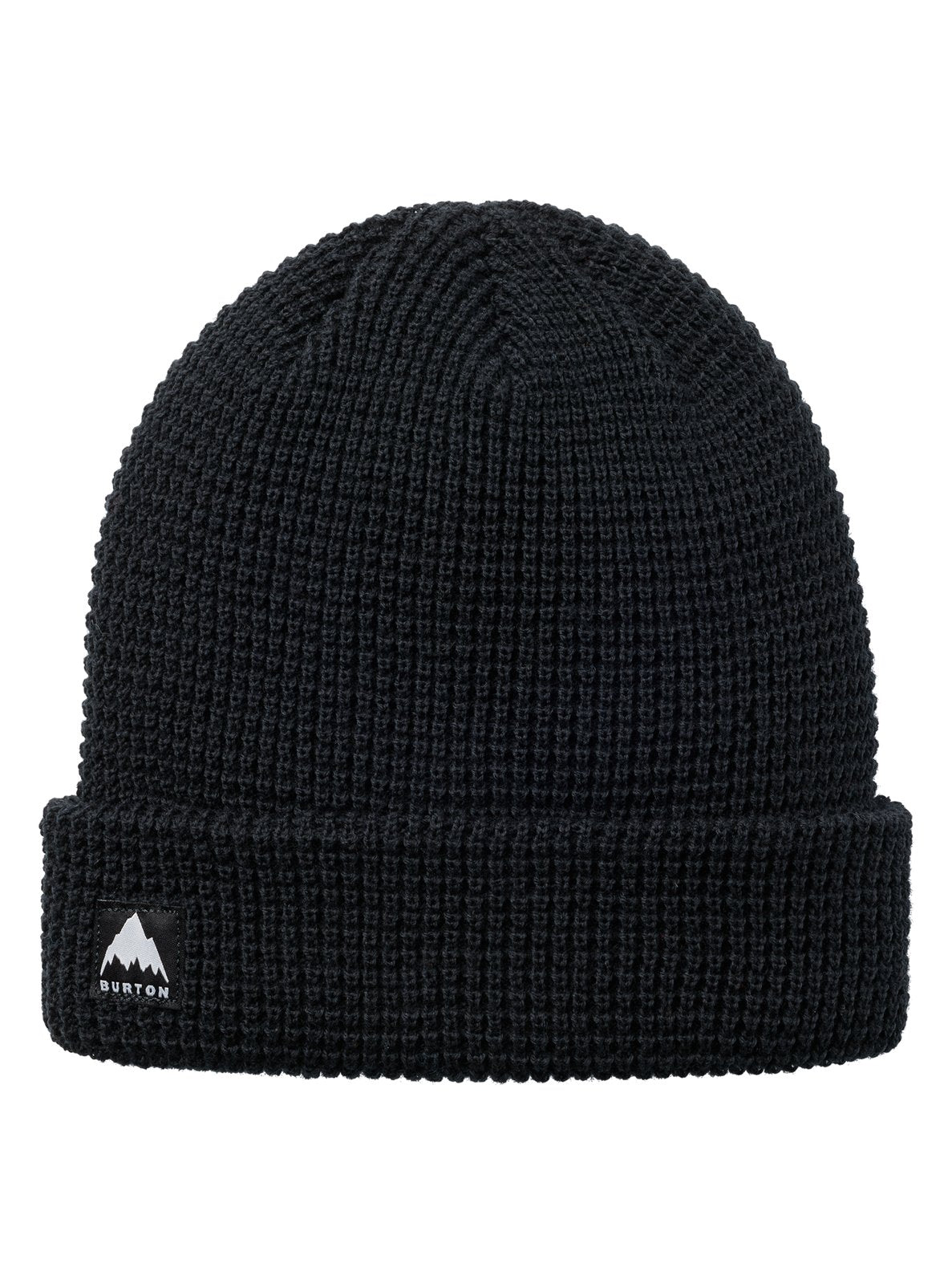 Recycled Waffle Beanie True Black - Image 1