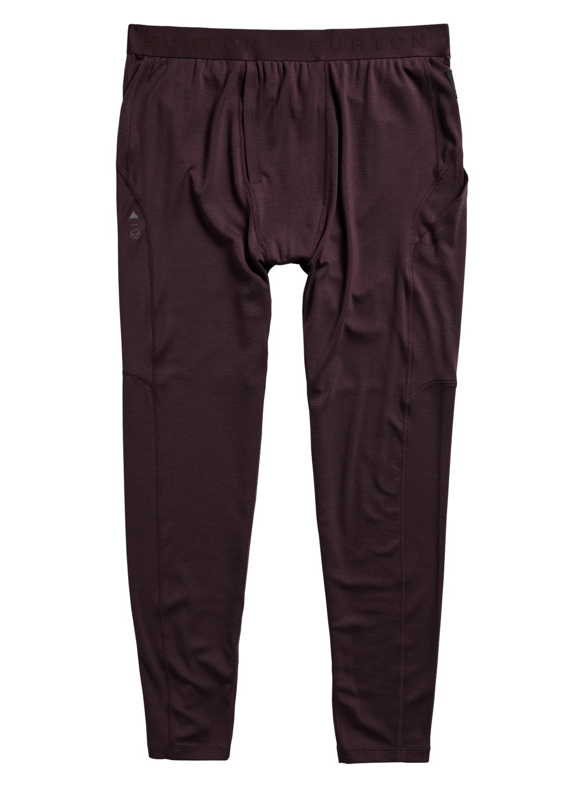 Mens Merino Blend Midweight Base Layer Pants Bear Hug Brown - Image 1