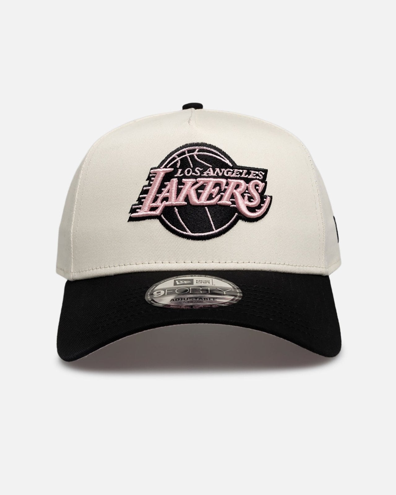 Los Angeles Lakers 9FORTY A-Frame Snapback - Chrome Black Pink - Image 1