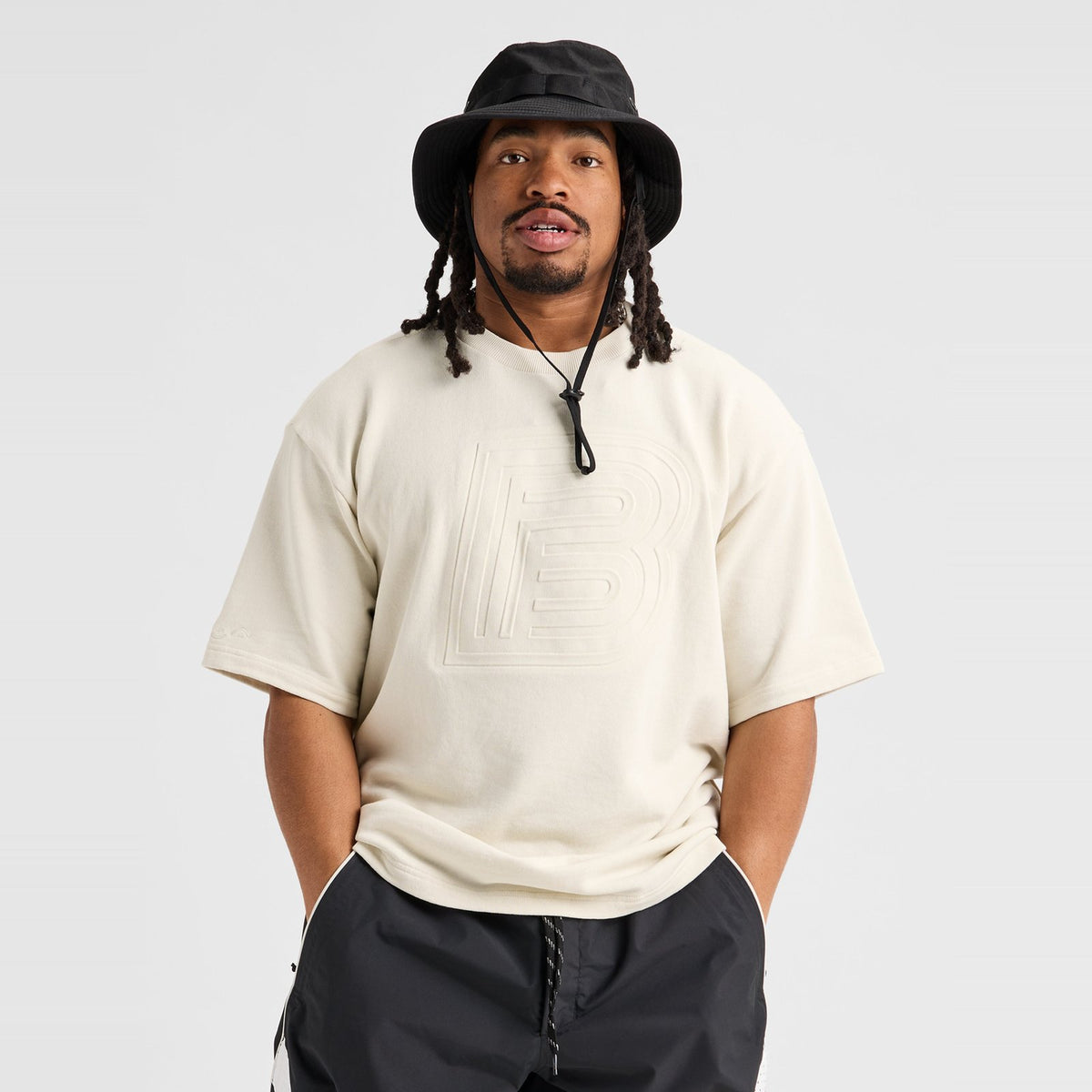 Mens Baggy B Tee Lunar Sand - Image 1